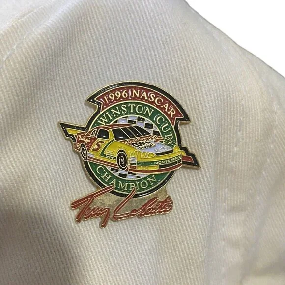 Vtg Snapback Hat w Pins 1996 Nascar Winston Cup Terry LaBonte Chase Kelloggs